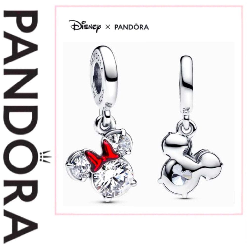 NWOT Pandora x Disney Minnie Mouse Silhouette Dangle Charm 793533C01